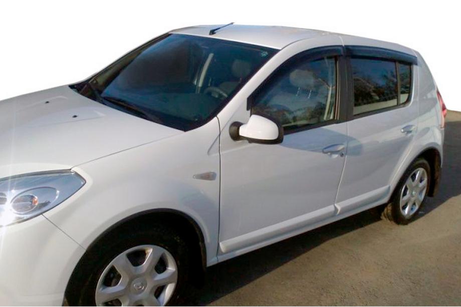 Renault Sandero 2007-2013 Déflecteurs de Fenêtre (4 pcs, HIC) Image
