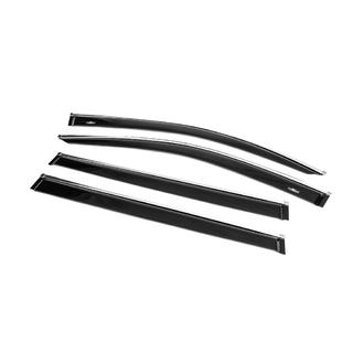 Déflecteurs de vitres avec moulure chromée (4 pcs, HIC) photo 2