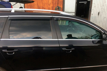 Volkswagen Passat B6 2006-2012 Déflecteurs de vitres avec moulure chromée SW (4 pcs, HIC) photo 3