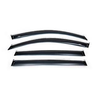 Déflecteurs de vitres avec moulure chromée (4 pcs, HIC) photo 4