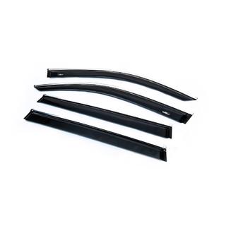 Déflecteurs de vitres avec moulure chromée (4 pcs, HIC) photo 2