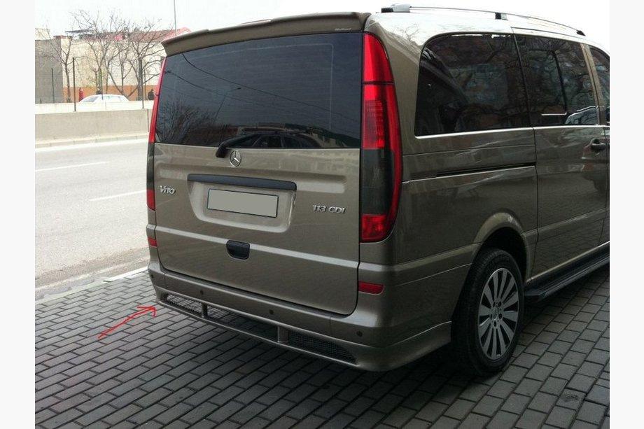 Mercedes Vito W639 2004-2014 Cache pare-chocs arrière Sport (apprêté pour peinture) Image