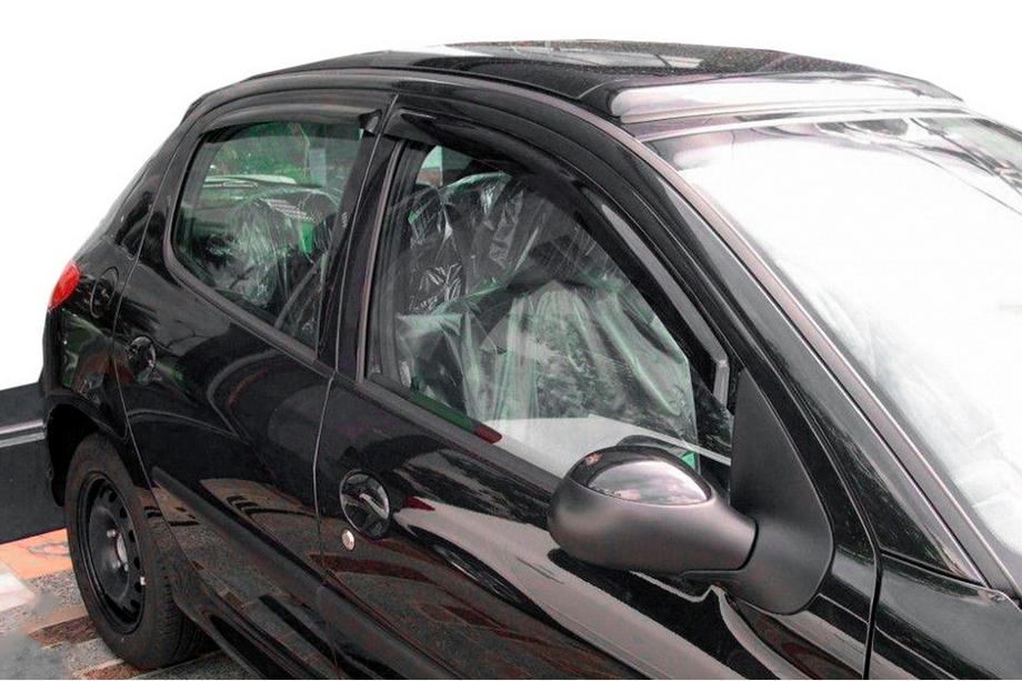 Peugeot 206 1998-2024 Déflecteurs de Fenêtre (4 pcs, HIC) Image
