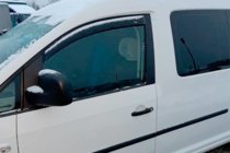 Volkswagen Caddy 2010-2015 Déflecteurs de vitre à encastrer (2 pcs, HIC) photo 3