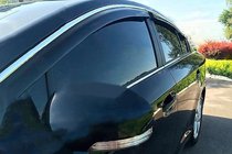 Honda Crosstour 2009-2015 Déflecteurs de vitres avec moulure chromée (4 pcs, HIC) photo 1