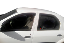 Dacia Logan I 2008-2012 Déflecteurs de Fenêtre (4 pcs, HIC) photo 1