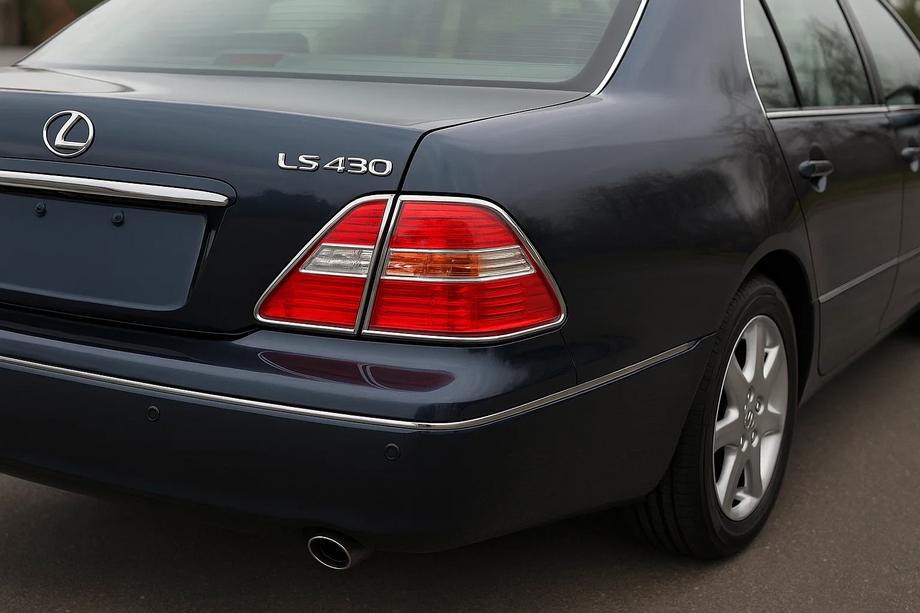 Lexus LS 2001-2006 Caches chromés pour feux arrière (2 pcs, plastique) Image