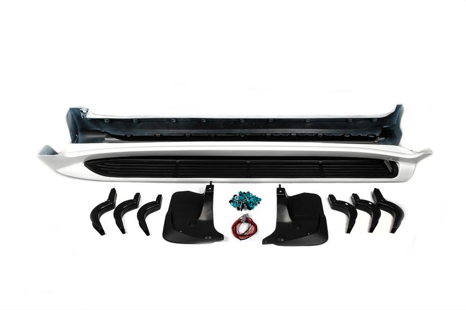 Toyota Land Cruiser 200 2007-2021 Marchepieds latéraux avec LED (design 2015-2020) Blanc Photo 9