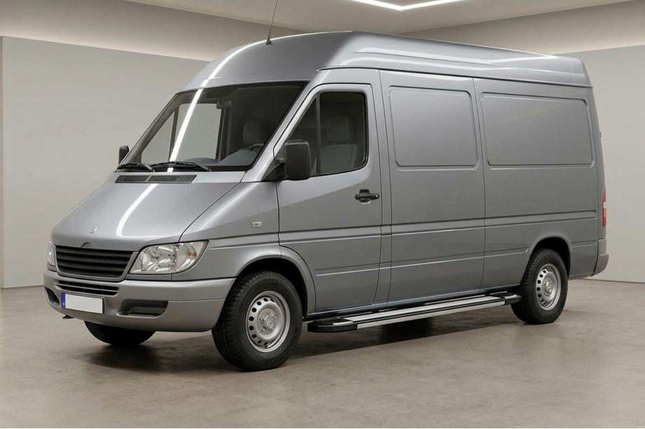 Mercedes Sprinter W901/902/903/904/905 1995–2006 Marchepieds Latéraux Rainbow (2 pcs, aluminium) Empattement Long Image