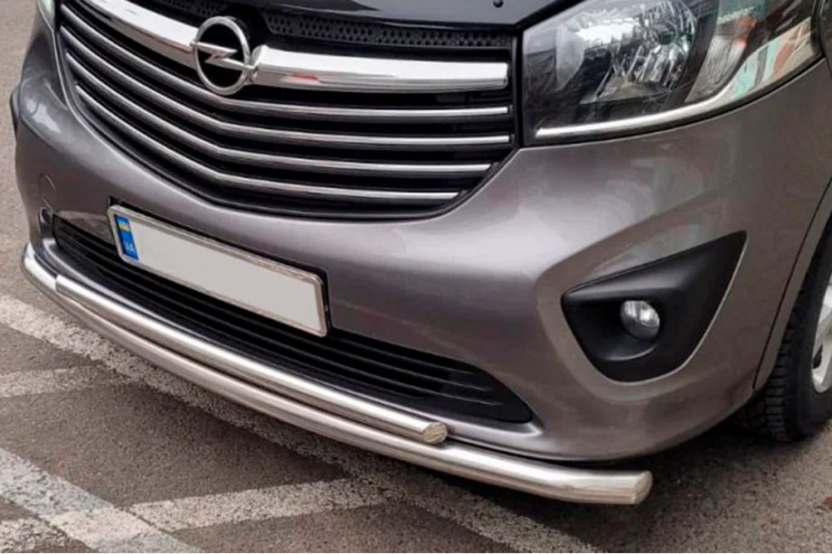 Opel Vivaro 2015-2019 Pare-buffle Avant ST014 (Inox) d60/60 Photo 3