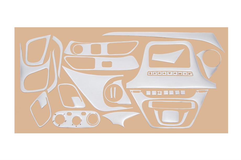 Iveco Daily 2014- Caches de Tableau de Bord Aluminium Image