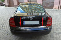 Skoda Superb 2001-2009 Baguette de coffre inox photo 1