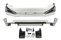 Toyota Land Cruiser Prado 150 2009-2023 Couvre-pare-chocs avant et arrière Modelista V3-LED (2017-) Blanc photo 1