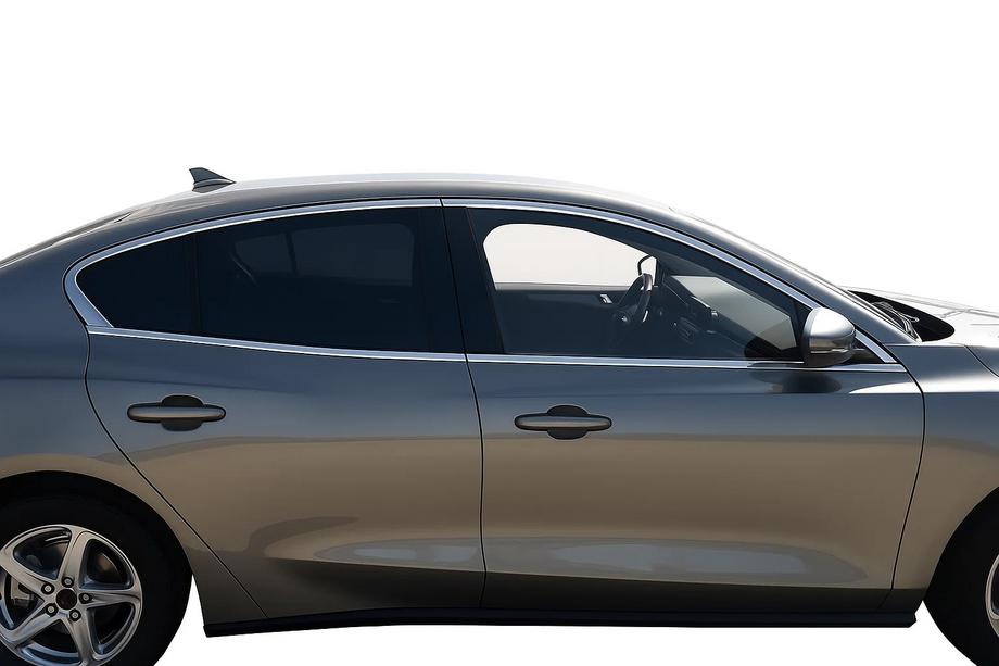 Ford Focus IV 2018- Encadrements supérieurs de vitres OmsaLine HB, SD (4 pcs, inox) Image