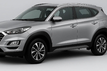 Hyundai Tucson TL 2016-2021 Entourages de moulures de vitres OmsaLine (14 pcs, inox) Chrome noir photo 1