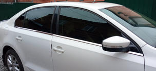 Volkswagen Jetta 2011-2018 Baguettes de fenêtre inférieures inox (6 pcs) Carmos - Acier Inoxydable Turc photo 1
