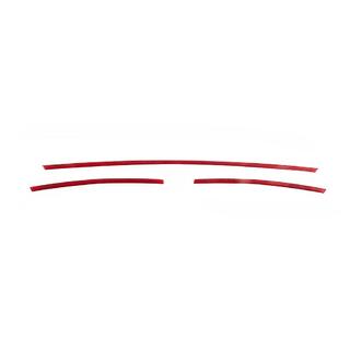 Caches de calandre de pare-chocs 2015-2019 (3 pcs, Rouge) Volkswagen T6 2015-2024 photo 3