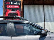 Toyota Hilux 2015- Déflecteurs de vitres avec moulure chromée (4 pcs, Niken) photo 5