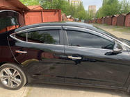 Hyundai Elantra (AD) 2015-2020 Déflecteurs de vitres avec moulure chromée (4 pcs, Niken) photo 1