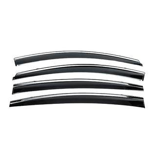 Déflecteurs de vitres avec moulure chromée (4 pcs, Niken) Hyundai Elantra (AD) 2015-2020 photo 3