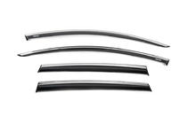 Renault Clio IV 2012-2019 Deflecteurs de Vitres avec Moulure Chromee Niken (HB, 4 pcs) photo 2