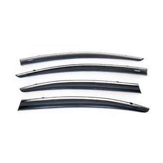 Déflecteurs de vitres avec moulure chromée (4 pcs, Niken) photo 2
