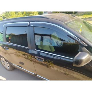 Déflecteurs de vitres avec moulure chromée (4 pcs, Niken) Dacia Lodgy 2012-2022 photo 4