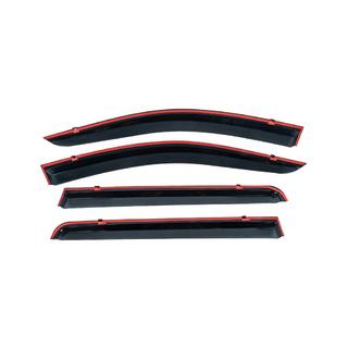 Déflecteurs de vitres avec moulure chromée (4 pcs, Niken) photo 3