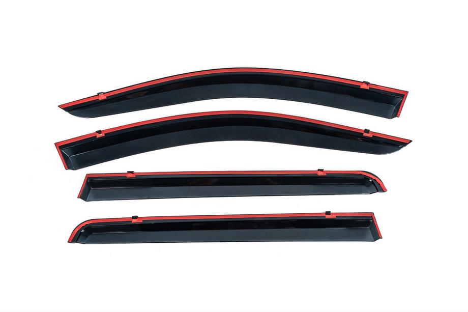 Renault Lodgy 2013-2022 Déflecteurs de vitres avec moulure chromée (4 pcs, Niken) Photo 3