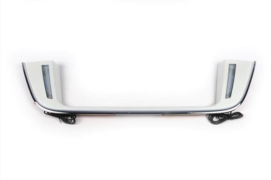 Toyota Land Cruiser 200 2007-2021 Support de plaque d'immatriculation LED Noir Photo 2
