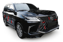 Lexus LX570/450d 2008-2022 Kit carrosserie BlackEdition (pour TRD 2016+) photo 1