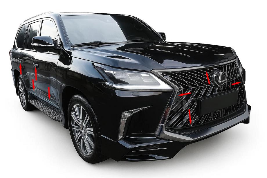 Lexus LX570/450d 2008-2022 Kit carrosserie BlackEdition (pour TRD 2016+) Image