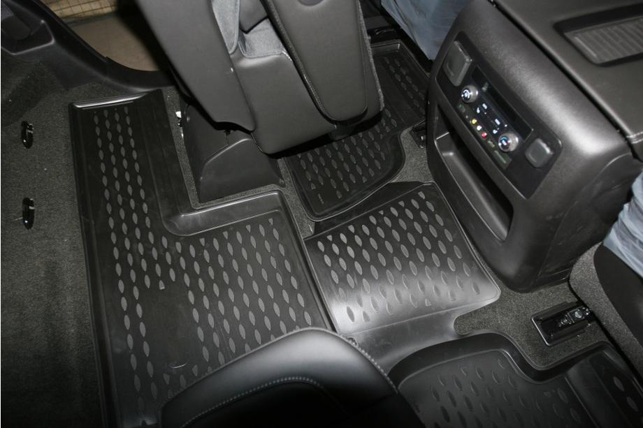Chevrolet Tahoe 2014-2019 (2015↗) Tapis de sol en caoutchouc 3D pour habitacle (4 pcs, Novline) Photo 2