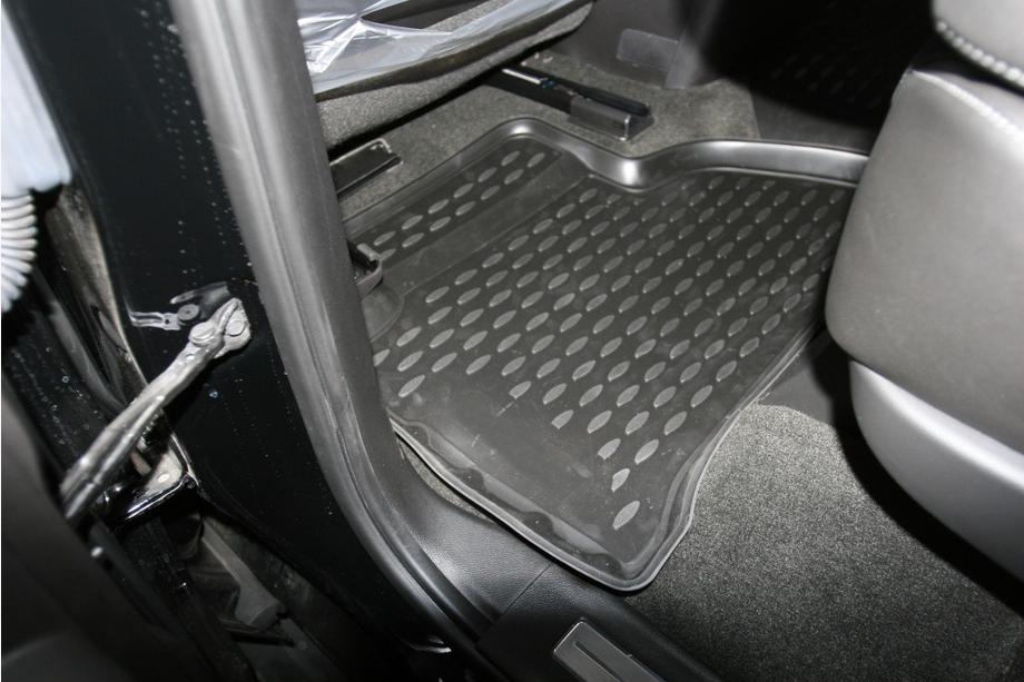 Chevrolet Tahoe 2014-2019 (2015↗) Tapis de sol en caoutchouc 3D pour habitacle (4 pcs, Novline) Photo 5