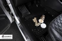 Ford Transit 2014- Tapis de sol en caoutchouc 3D pour habitacle (2 pcs, Novline) photo 2
