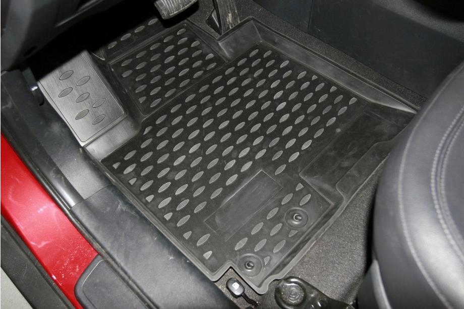 Hyundai IX-35 2010-2015 Tapis de sol en caoutchouc 3D pour habitacle (4 pcs, Novline) Photo 2