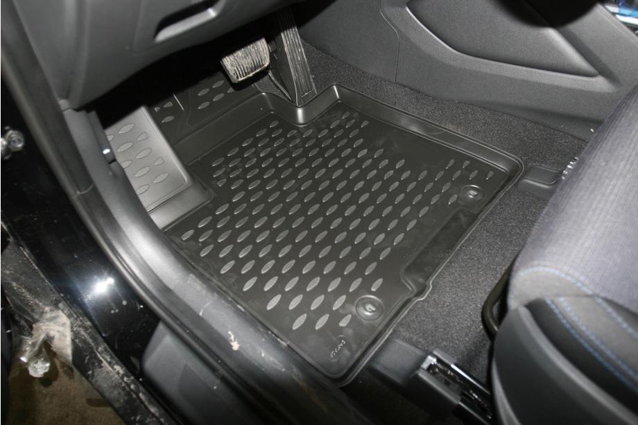 Hyundai Tucson TL 2016-2021 Tapis de sol en caoutchouc 3D pour habitacle (4 pcs, Novline) Photo 2
