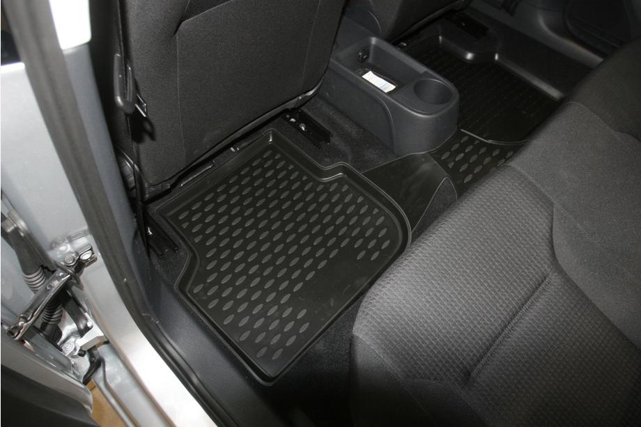 Volkswagen Jetta 2011-2018 Tapis de sol en caoutchouc 3D pour habitacle (4 pcs, Novline) Photo 3