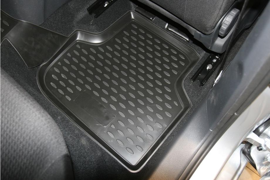 Volkswagen Jetta 2011-2018 Tapis de sol en caoutchouc 3D pour habitacle (4 pcs, Novline) Photo 4