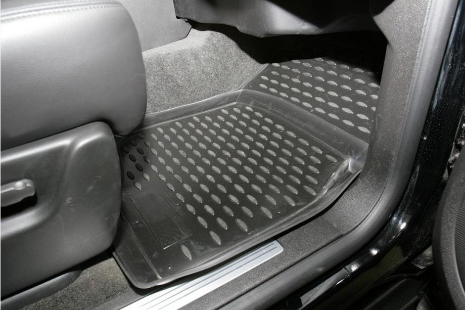 Chevrolet Tahoe 2014-2019 (2007-2015) Tapis de sol en caoutchouc habitacle (6 pcs, Novline, Kapitan) Photo 4