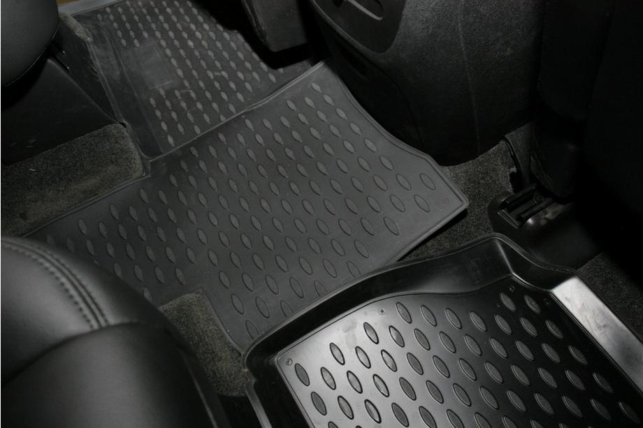 Chevrolet Tahoe 2014-2019 (2007-2015) Tapis de sol en caoutchouc habitacle (6 pcs, Novline, Kapitan) Photo 5