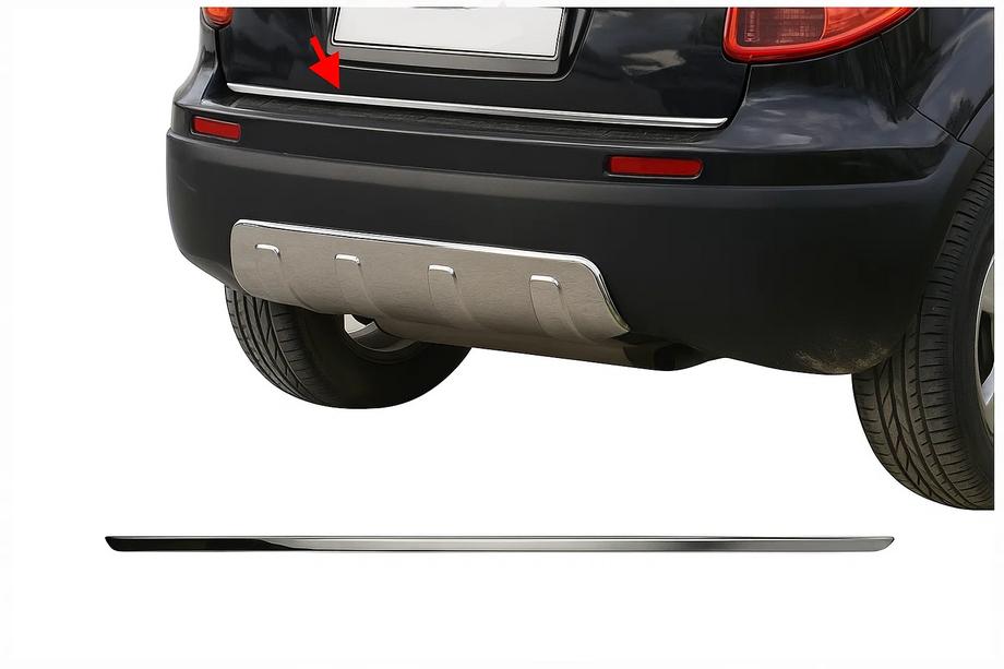 Fiat Sedici 2006-2014 Baguette de coffre inox Image
