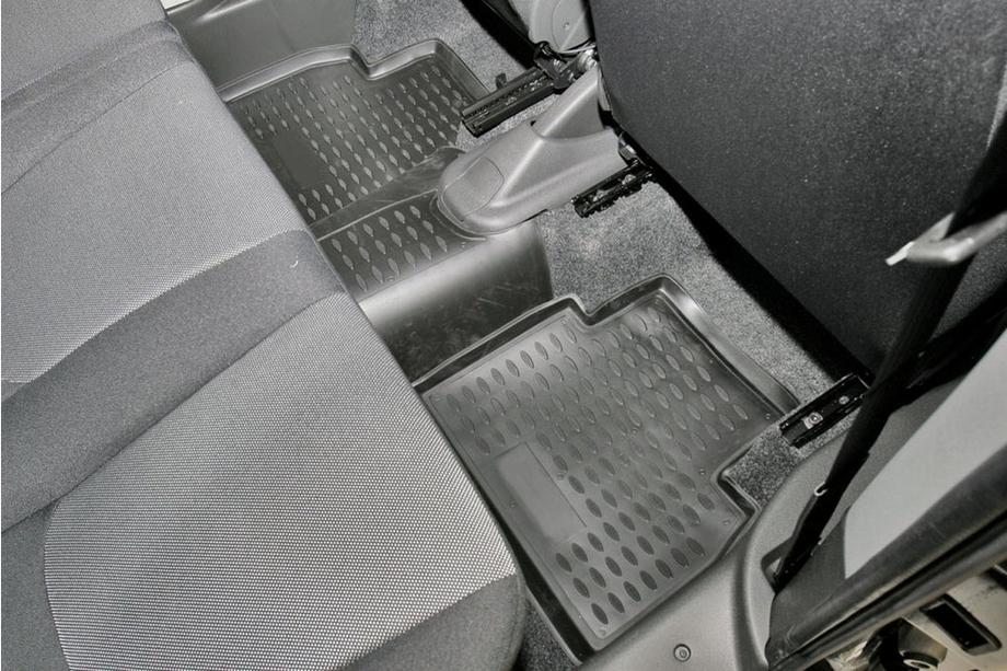 Fiat Doblo I 2001-2005 Tapis de sol en caoutchouc intérieur (4 pcs, Novline) Panorama Photo 3