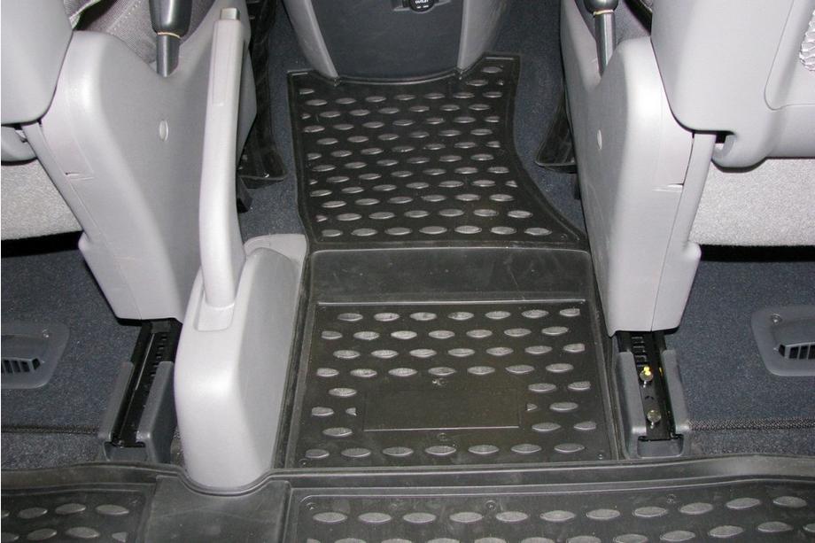 Hyundai H300, H1, Starex 2008-2020 Tapis de sol en caoutchouc (4 pcs, Novline) New Photo 4