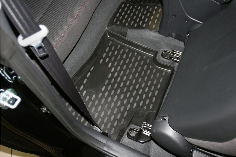 Kia Cerato 2 2010-2013 Tapis de sol en caoutchouc habitacle (4 pcs, Novline) Koup Photo 3