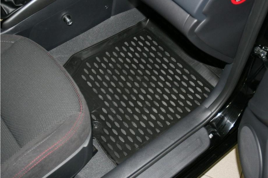 Kia Cerato 2 2010-2013 Tapis de sol en caoutchouc habitacle (4 pcs, Novline) Koup Photo 4