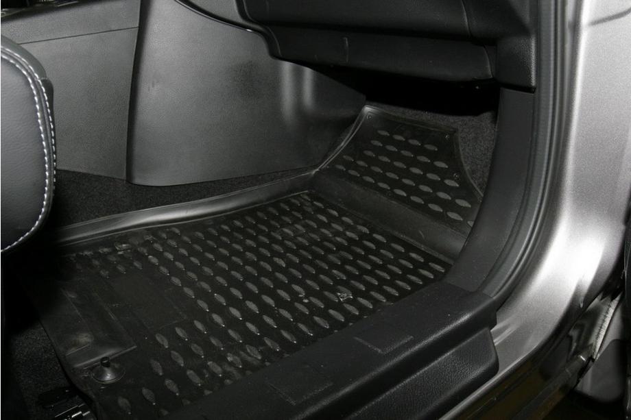 Nissan X-trail T31 2007-2014 Tapis de sol en caoutchouc (4 pcs, Novline) Photo 3