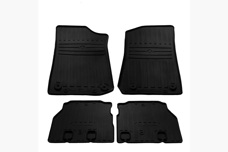 Jeep Wrangler 2018- Tapis en caoutchouc (4 pcs, Stingray Premium) Pour 3 Portes Photo 2
