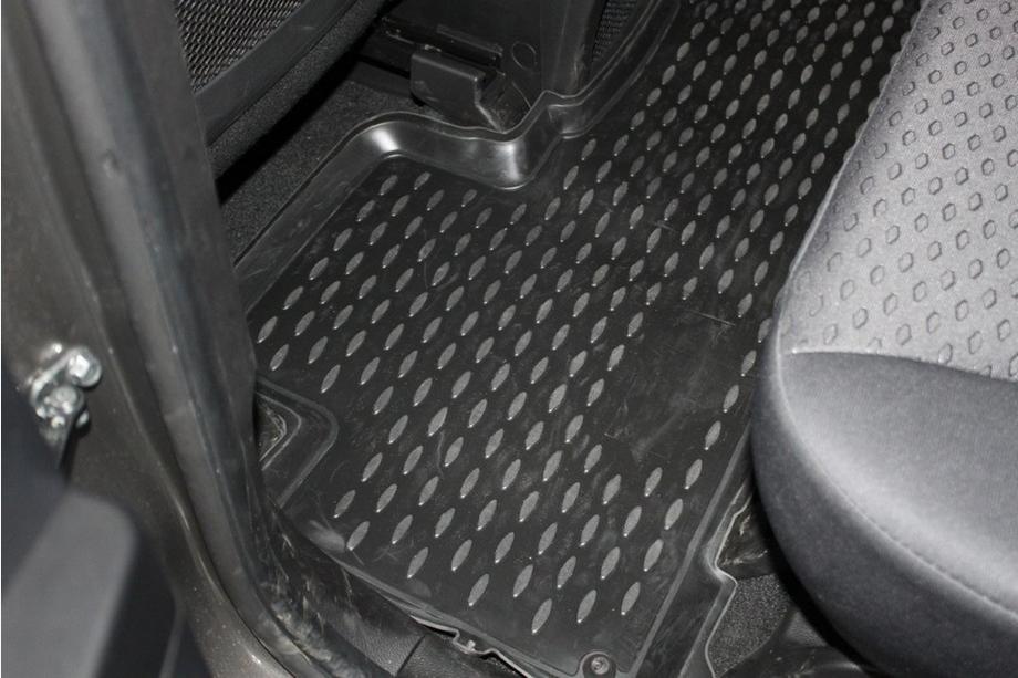 SsangYong Action 2005-2018 (2010↗) Tapis de sol caoutchouc habitacle (3 pcs, Novline) New Photo 3