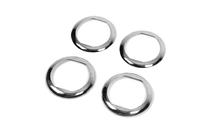 Fiat Doblo I 2001-2005 Cache volet de ventilation (4 pcs, inox) photo 3